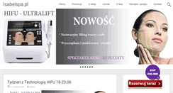 Desktop Screenshot of isabelspa.pl